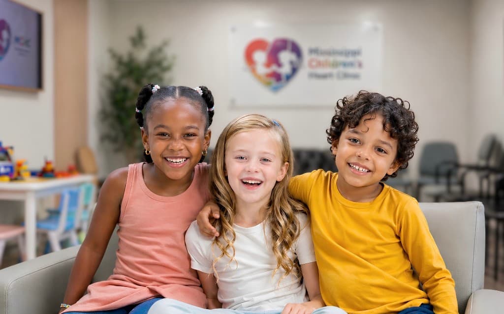 Children at Mississippi Children's Heart Clinic