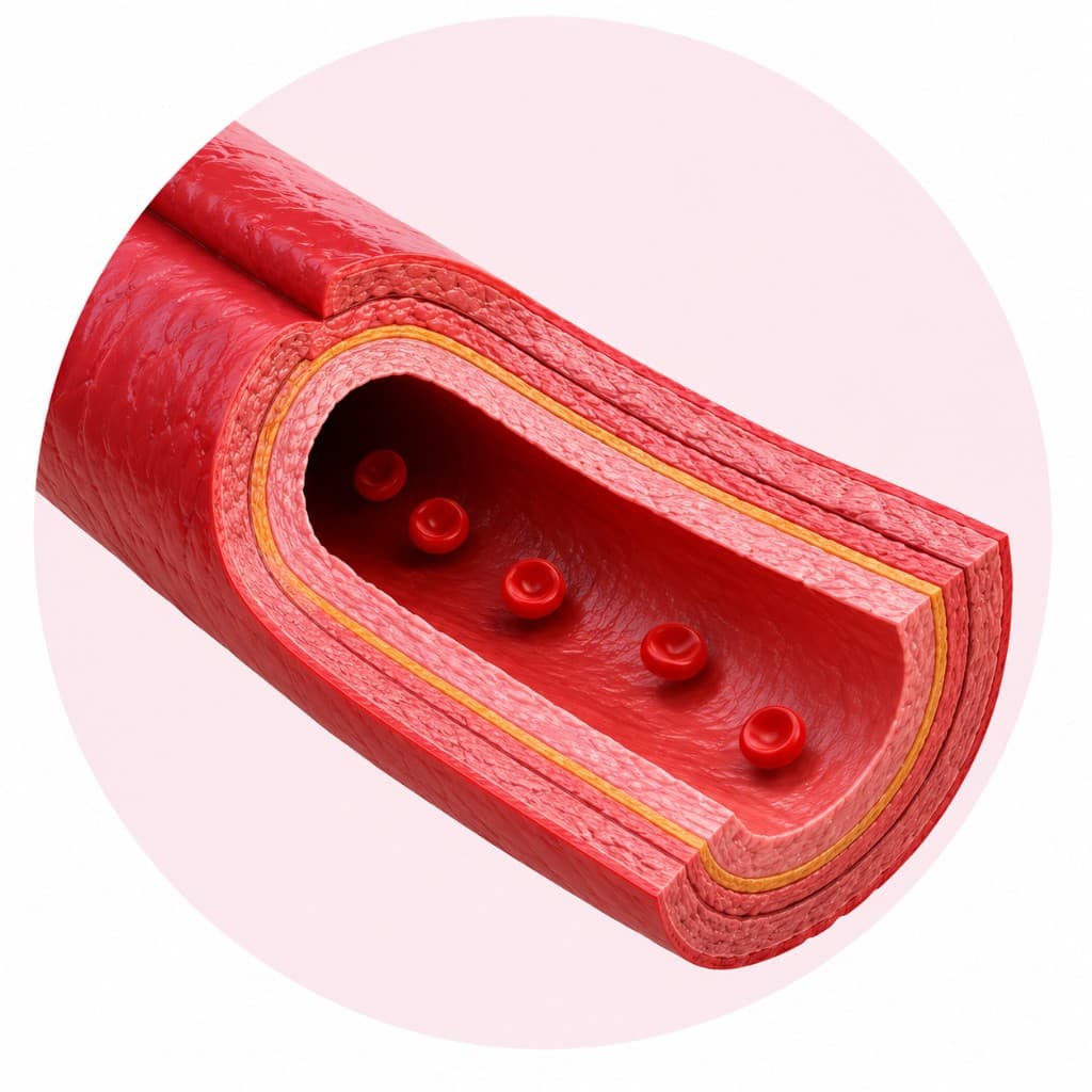 Healthy coronary artery cross-section